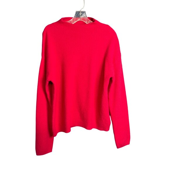 Stitches + Stripes Hot Pink Waffle Knit Sweater XL - Picture 9 of 9